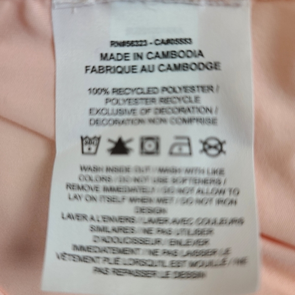 Nike Dri Fit Wmn's Sm Pink Work Out Tee - Picture 3 of 6